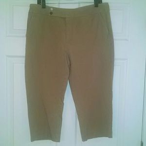 Chaps khaki capri pants size 16